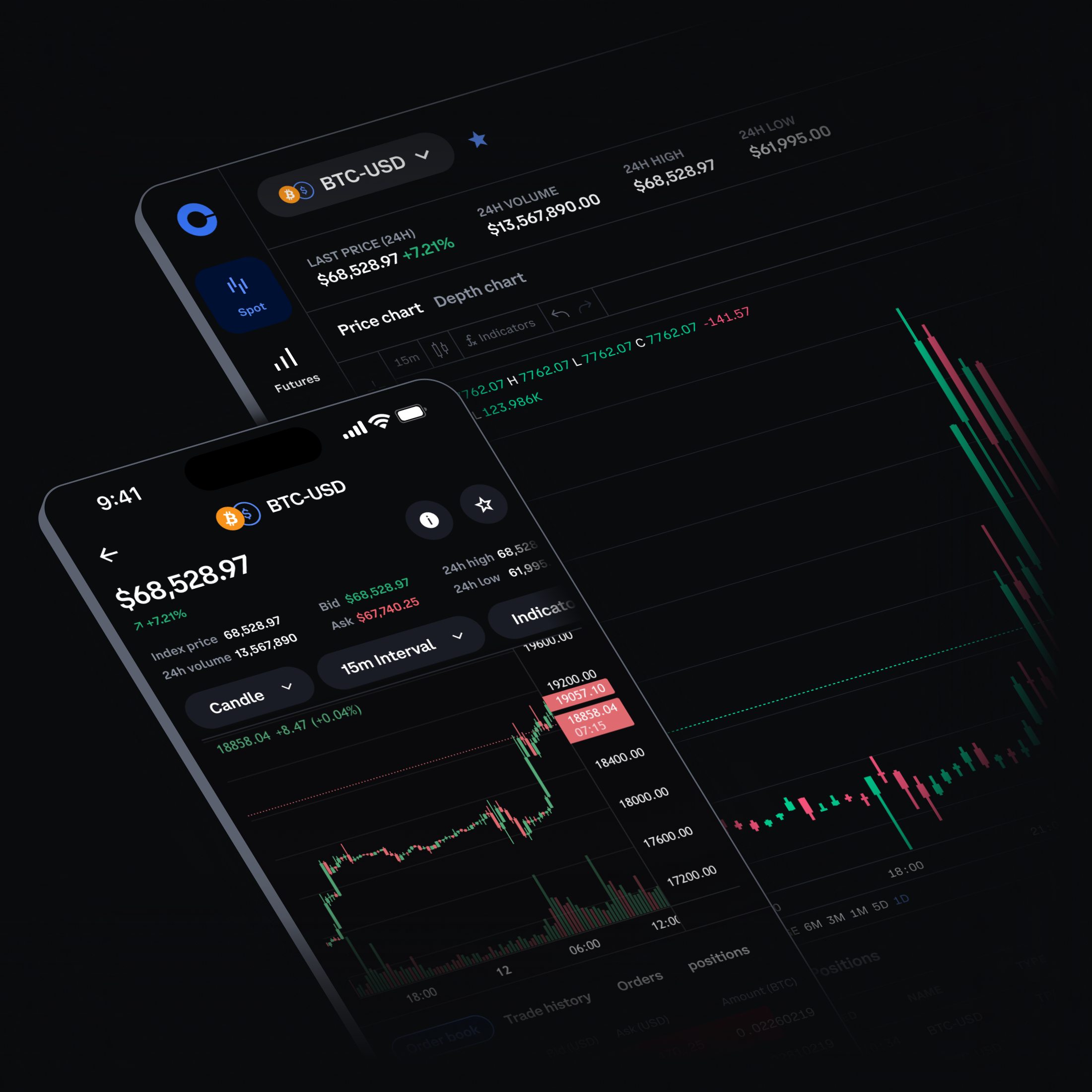 Coinbase DEX trading interface