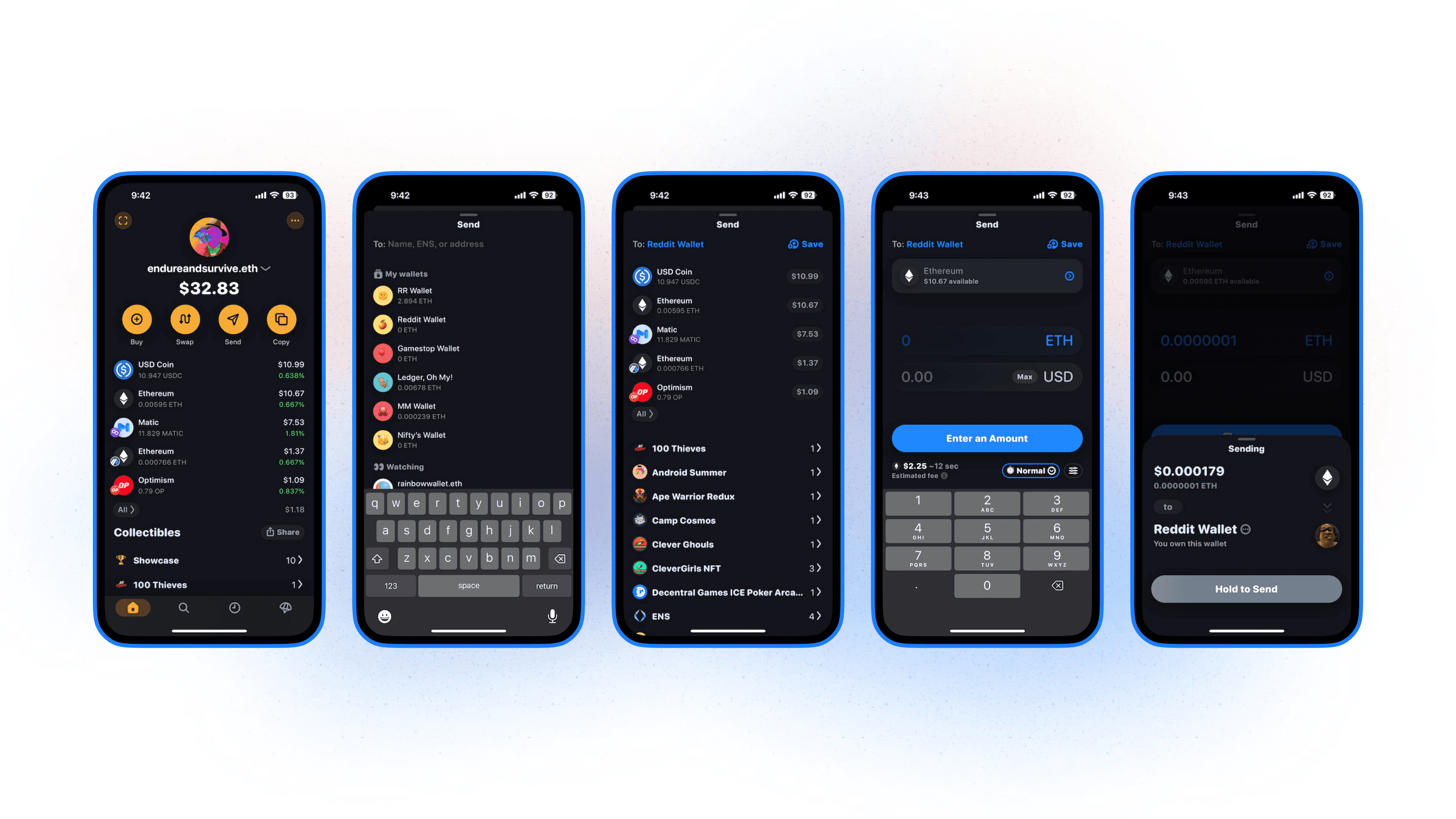 Rainbow Wallet app Base network