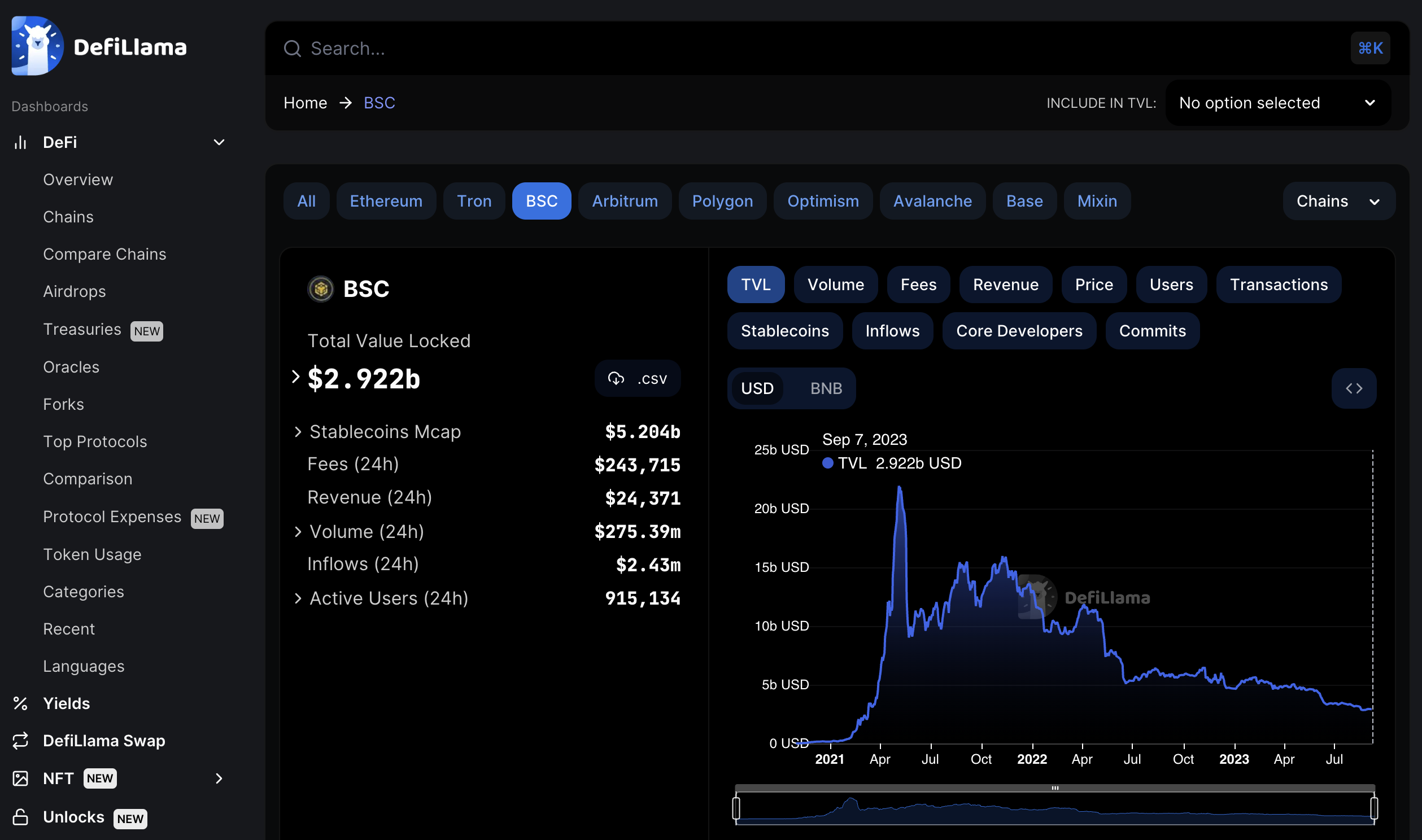 DeFiLlama portfolio tracker Base integration