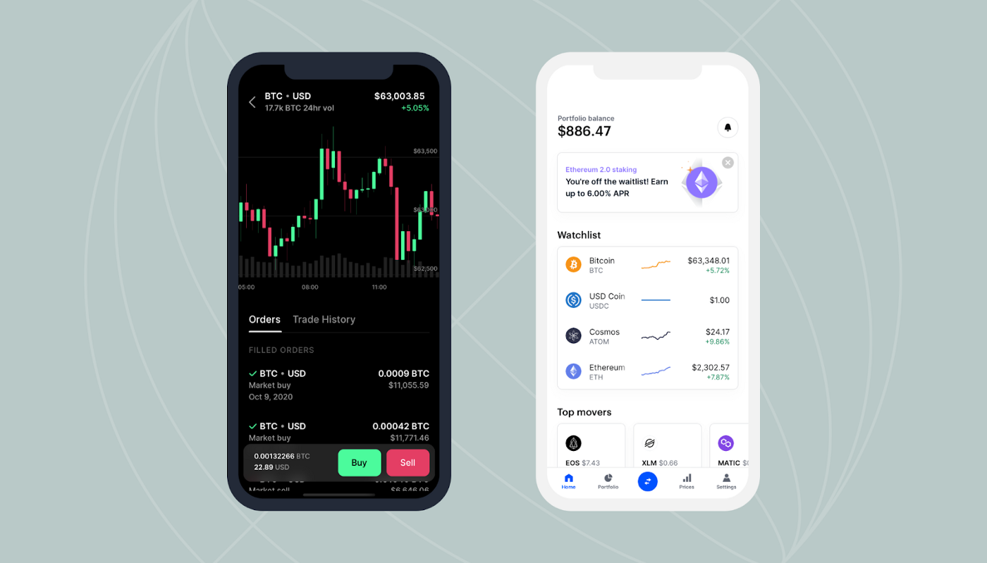 Coinbase Wallet mobile app setup screenshot