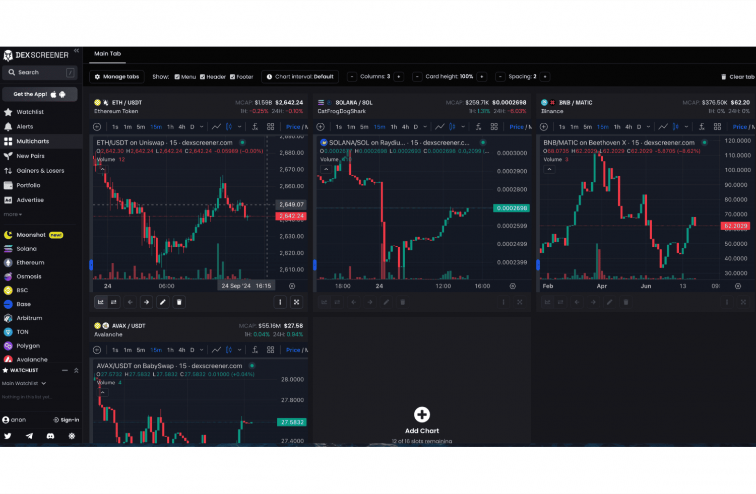 Velocimeter DEX Base blockchain interface